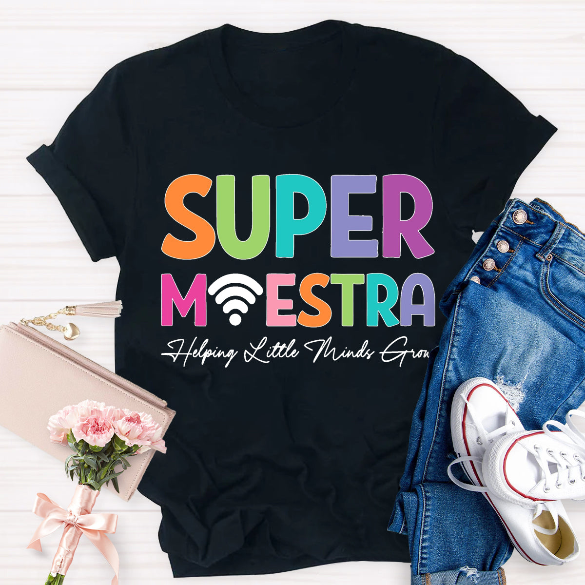 Super Maester Help Little Minds Grow Teacher T-Shirt