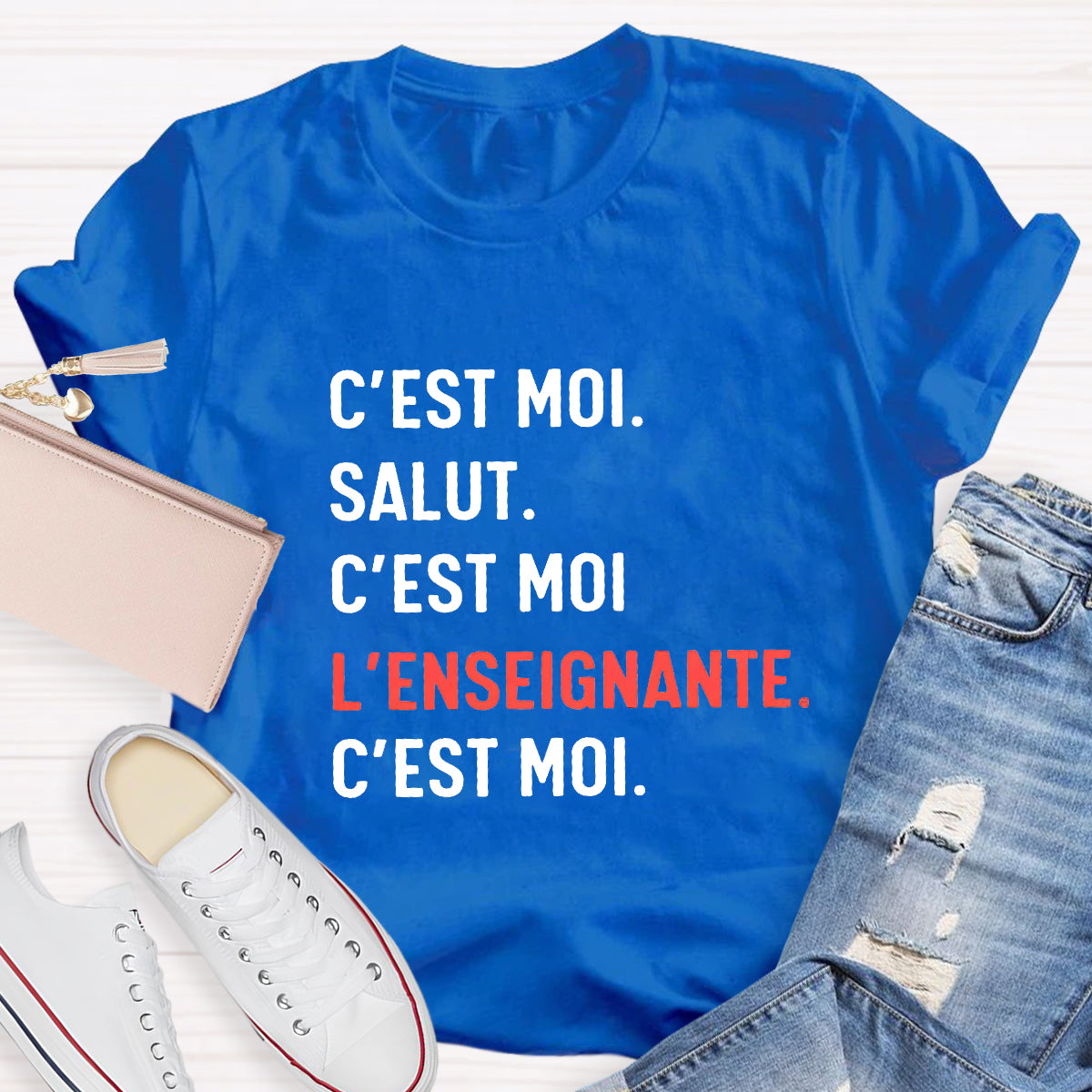 C'est Moi Salut French Teacher T-Shirt