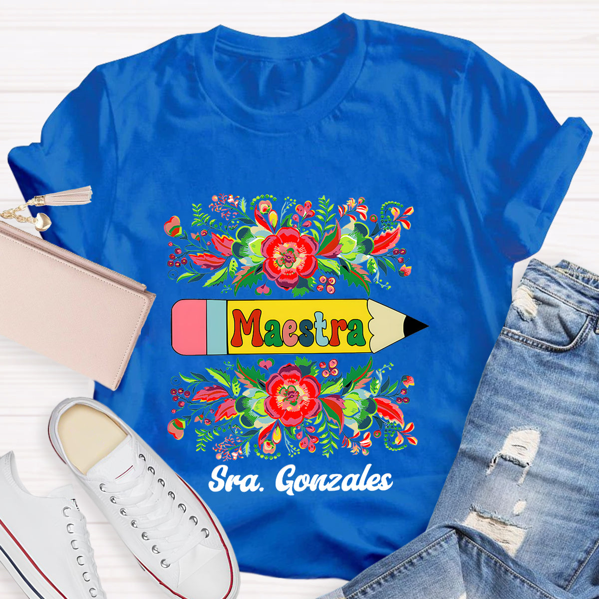 Personalized Maestra Name T-Shirt