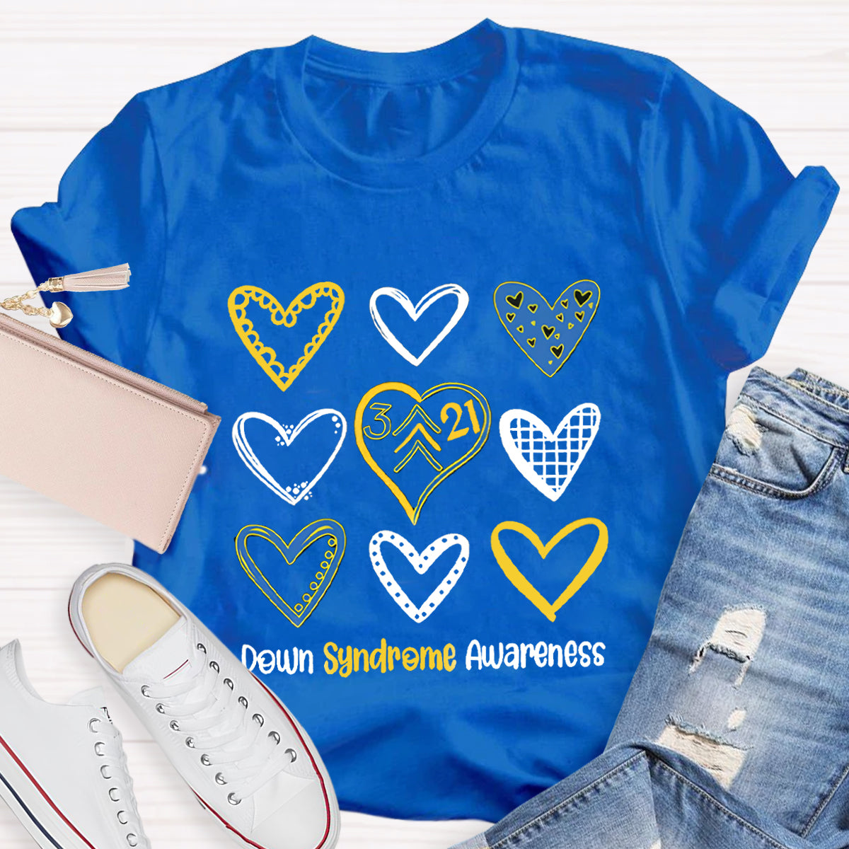 Down Syndrome Awareness Heart T-Shirt