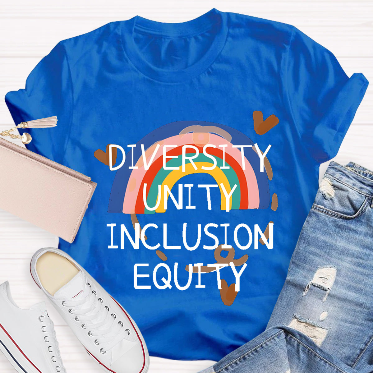 Diversity Unity Inclusion Equity Rainbow T-Shirt
