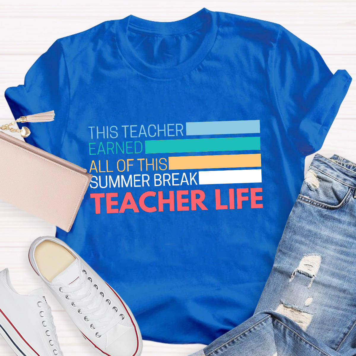 Teacher Life Summer Break Teacher T-Shirt