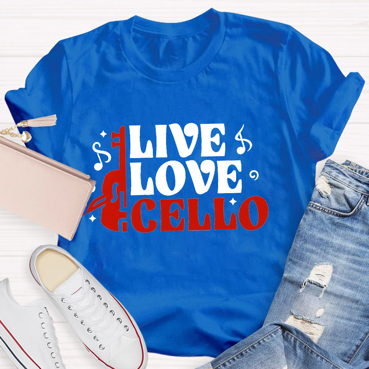 Live Love Cello Teacher T-Shirt