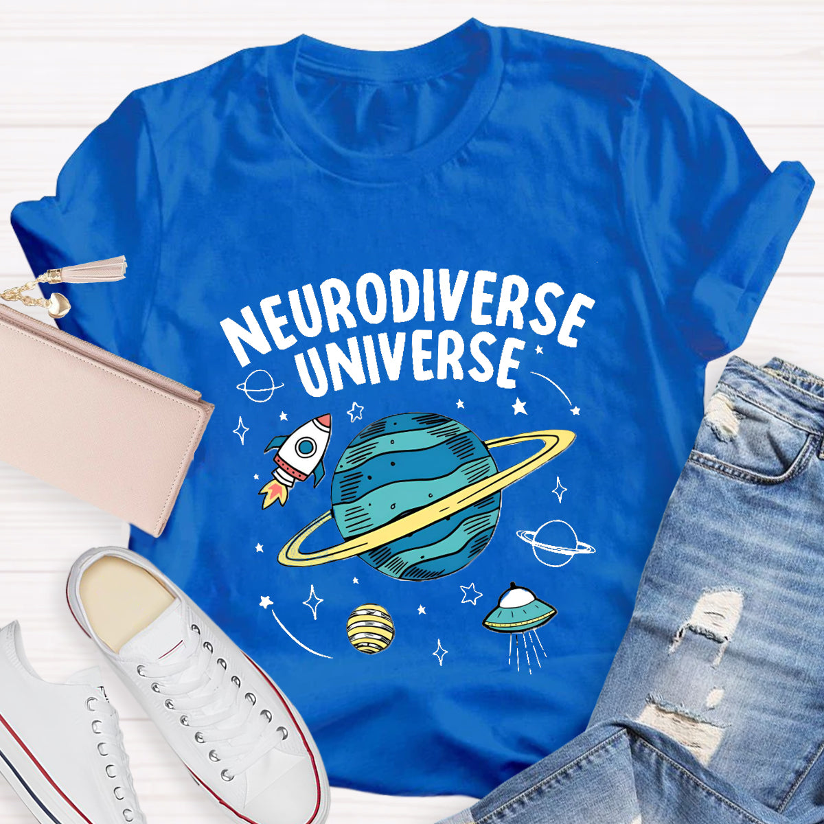 Neurodiverse Universe Teacher T-Shirt