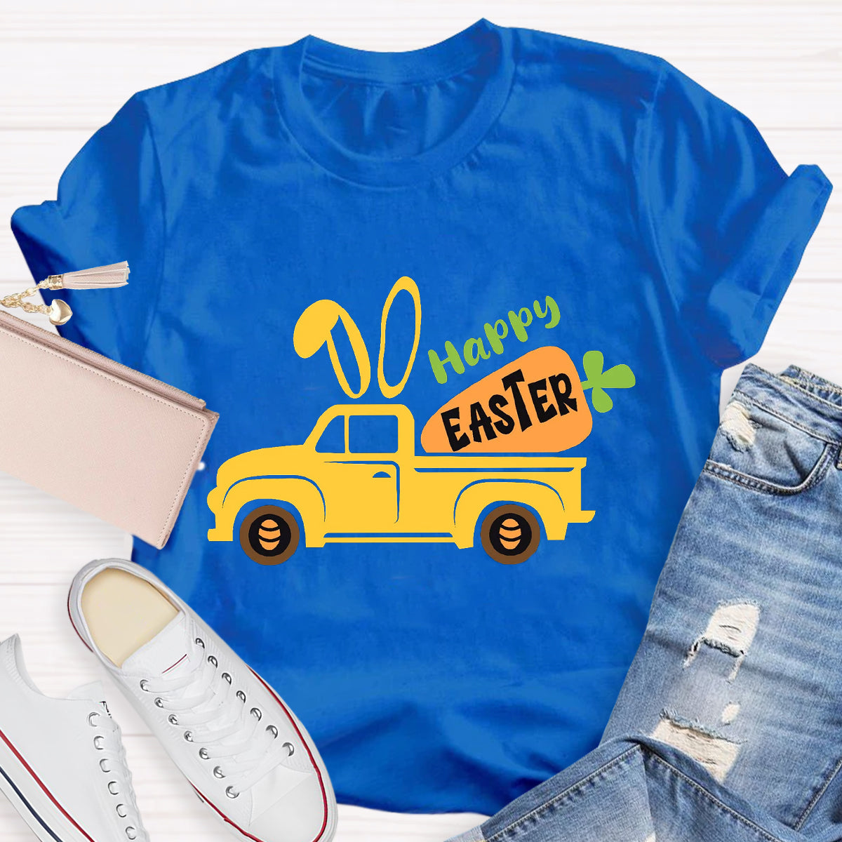 Happy Easter Vintage Truck T-Shirt