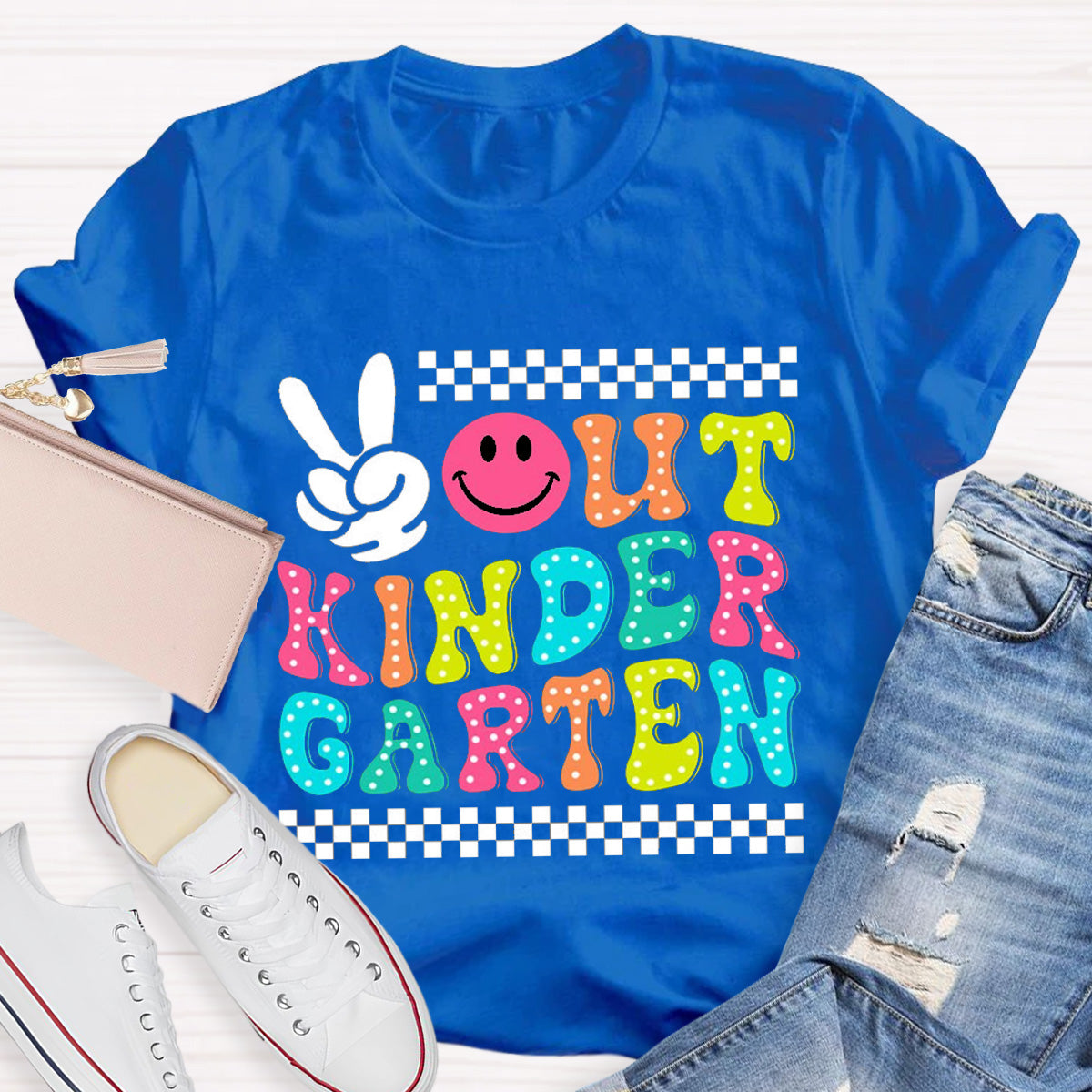 Personalized Grade Out Kindergarten Teacher T-Shirt