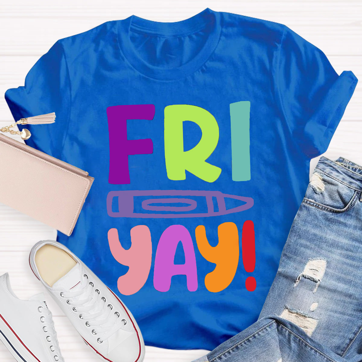 Fri Yay Pencil Teacher T-Shirt