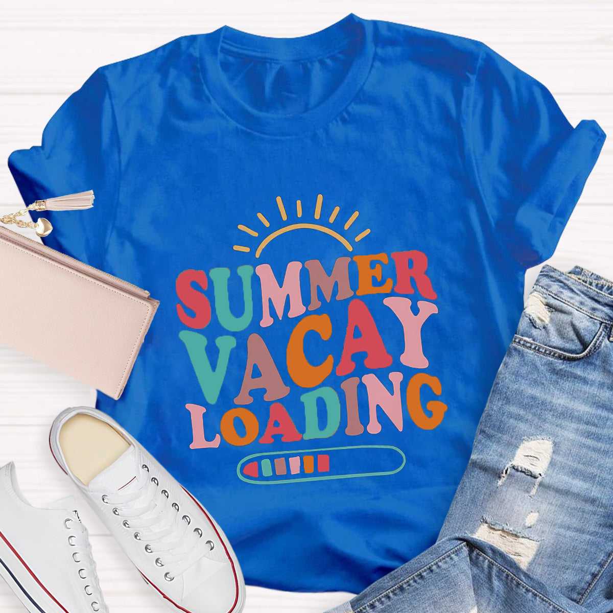 Summer Vacay Loading Teacher T-Shirt