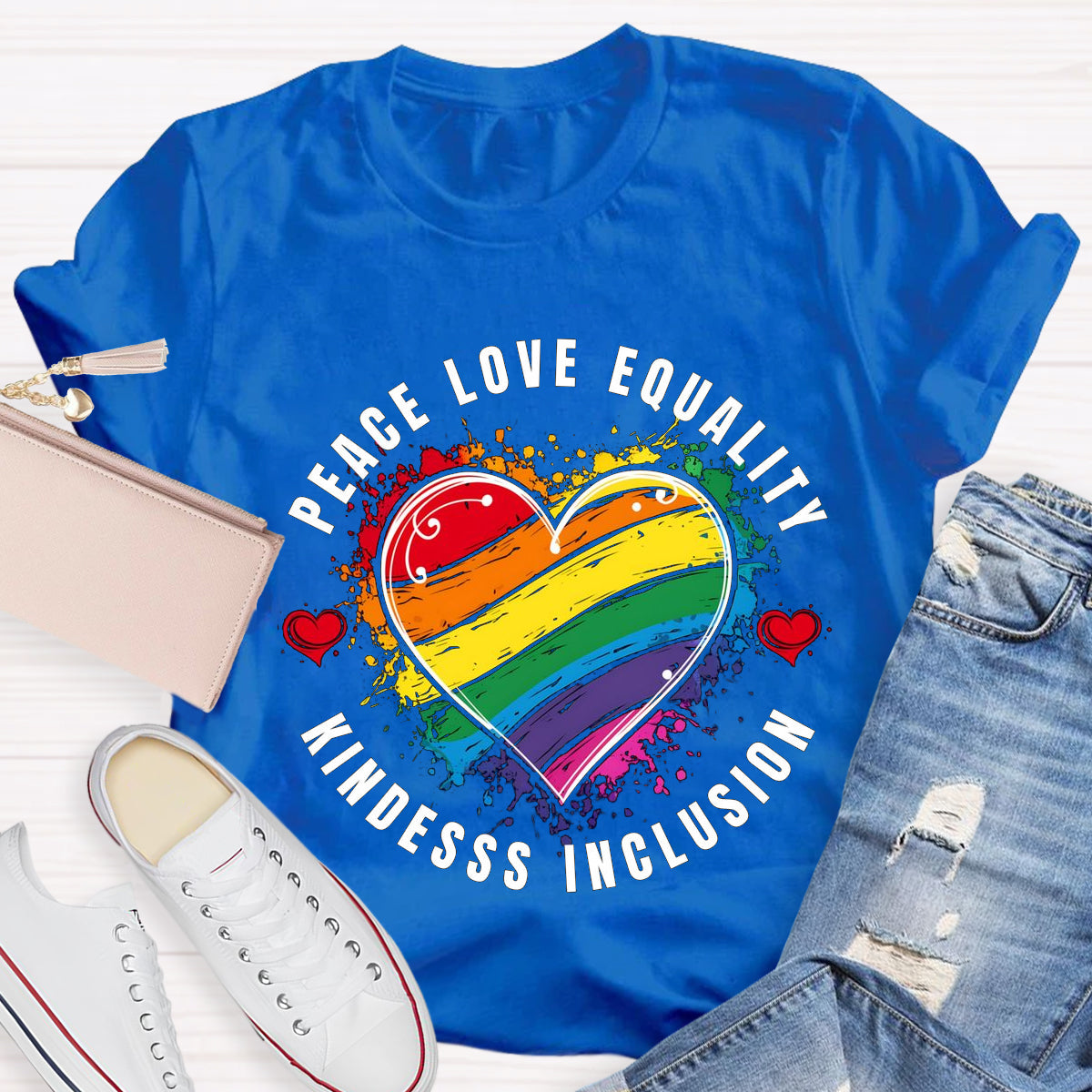Peace Love Kindness Teacher T-Shirt