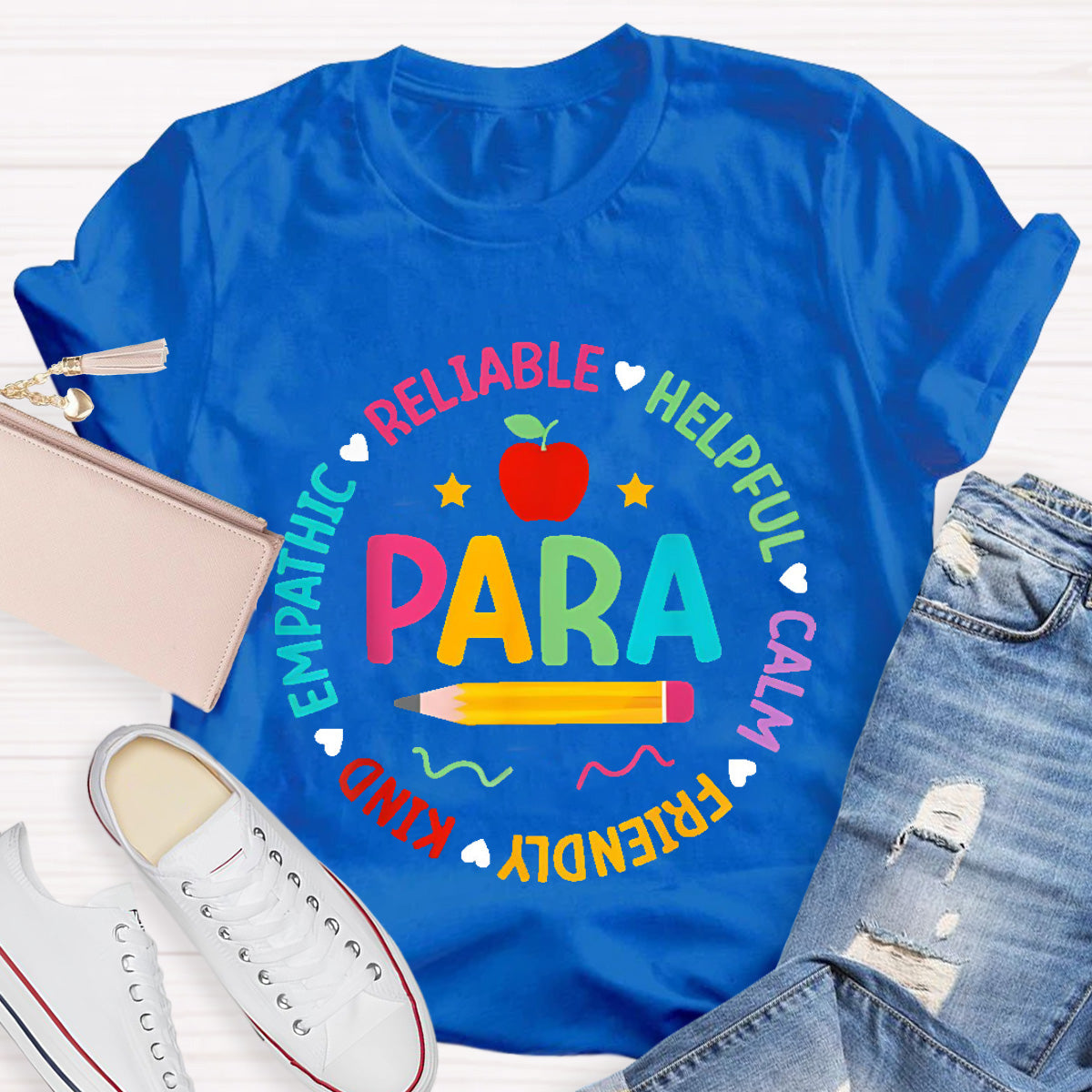 Para Teacher Helpful Calm T-Shirt