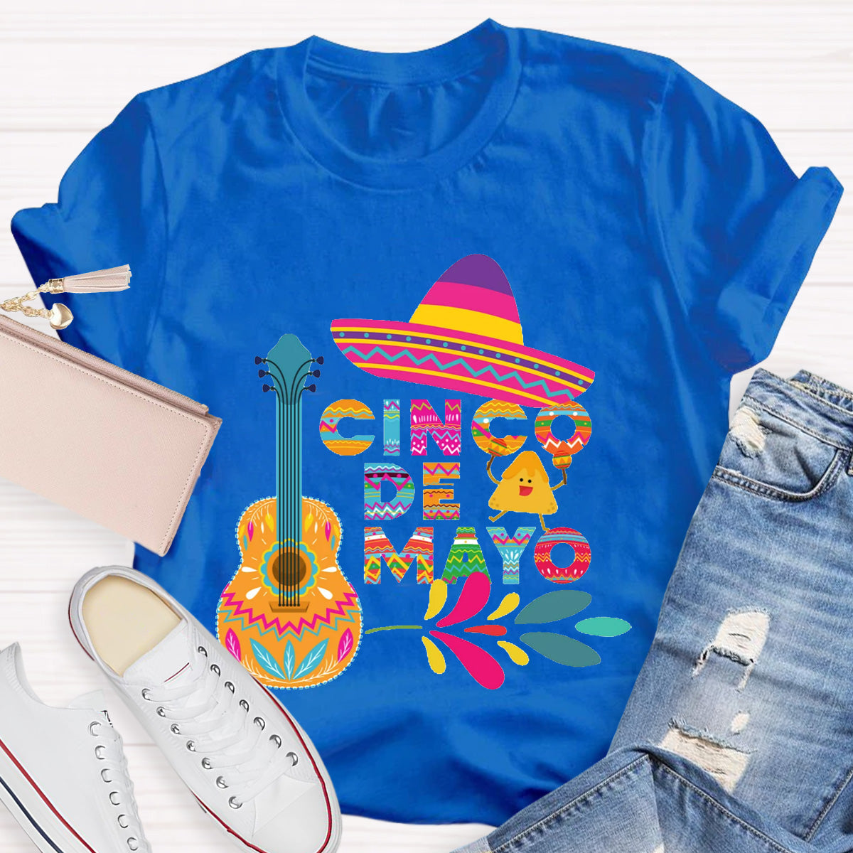 Cinco De Mayo Guitar Teacher T-Shirt