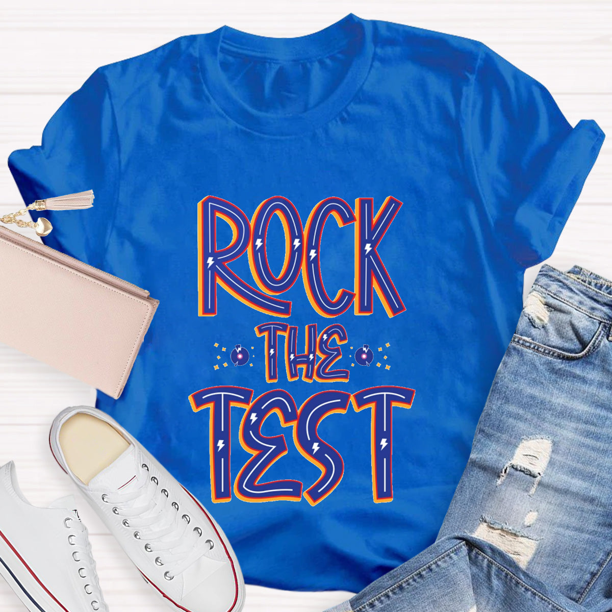 Rock The Test Teacher T-Shirt
