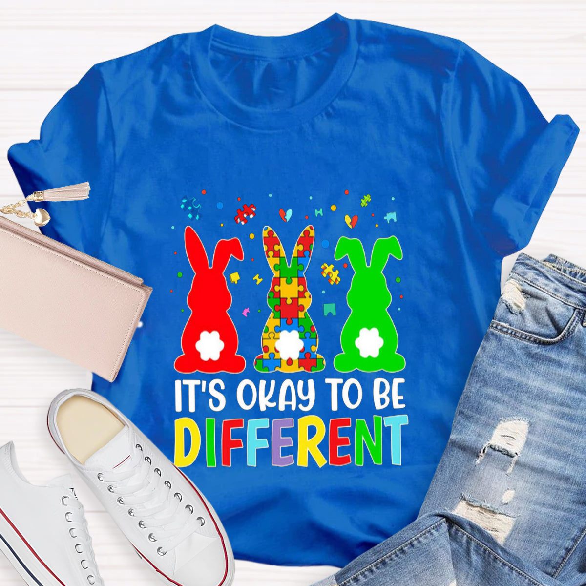 It's Okay To Be Different Bunny Easter T-Shirt