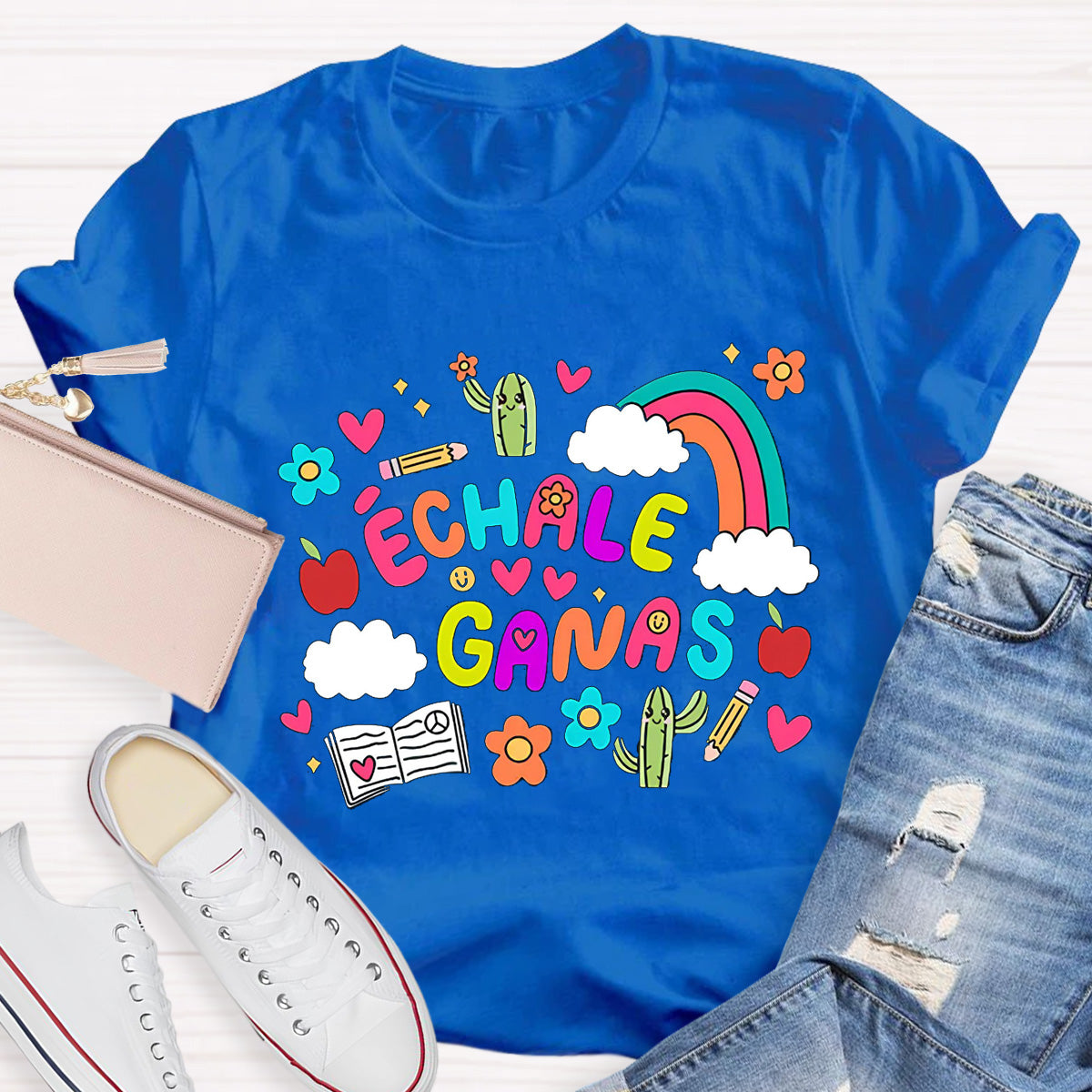 Échale Ganas Spanish Teacher T-Shirt
