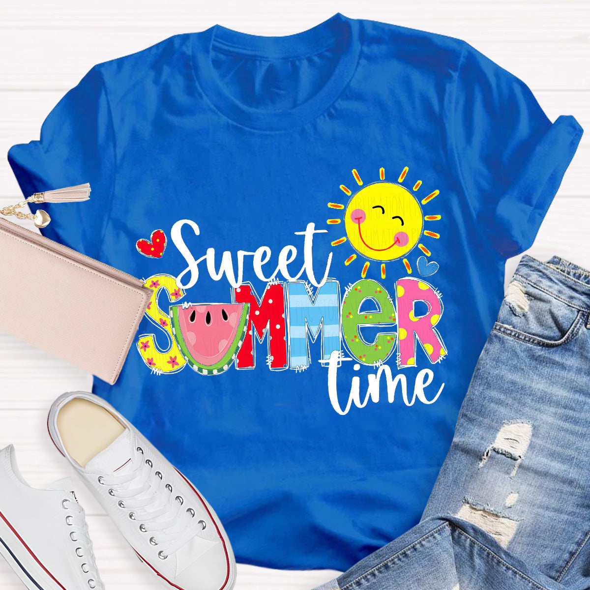 Sweet Summer Time Sunny Teacher T-Shirt