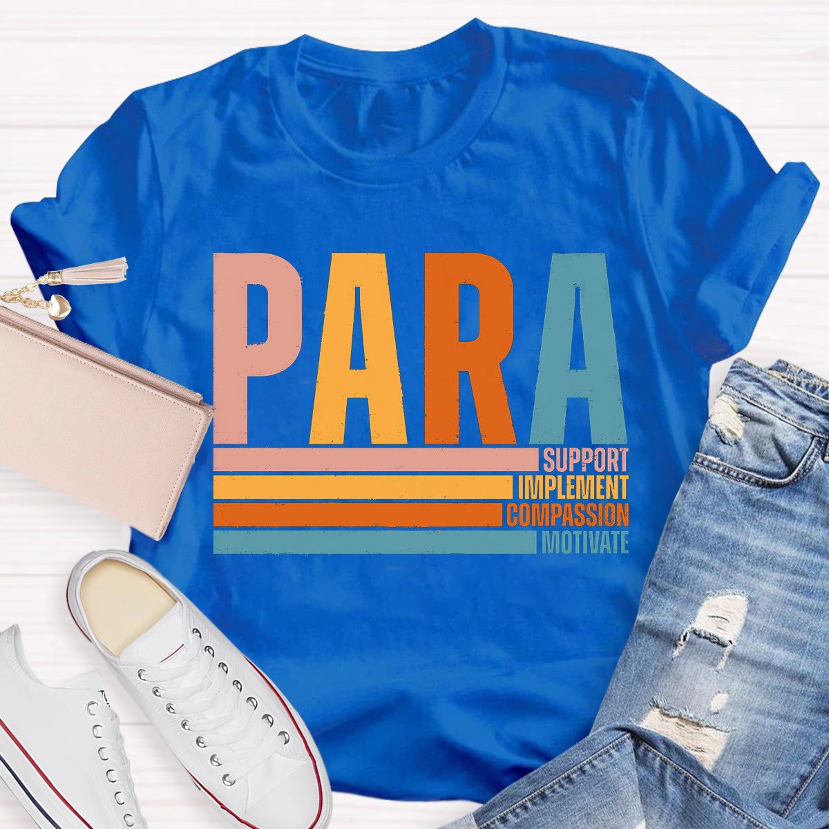 Support And Motivate Teacher T-Shirt