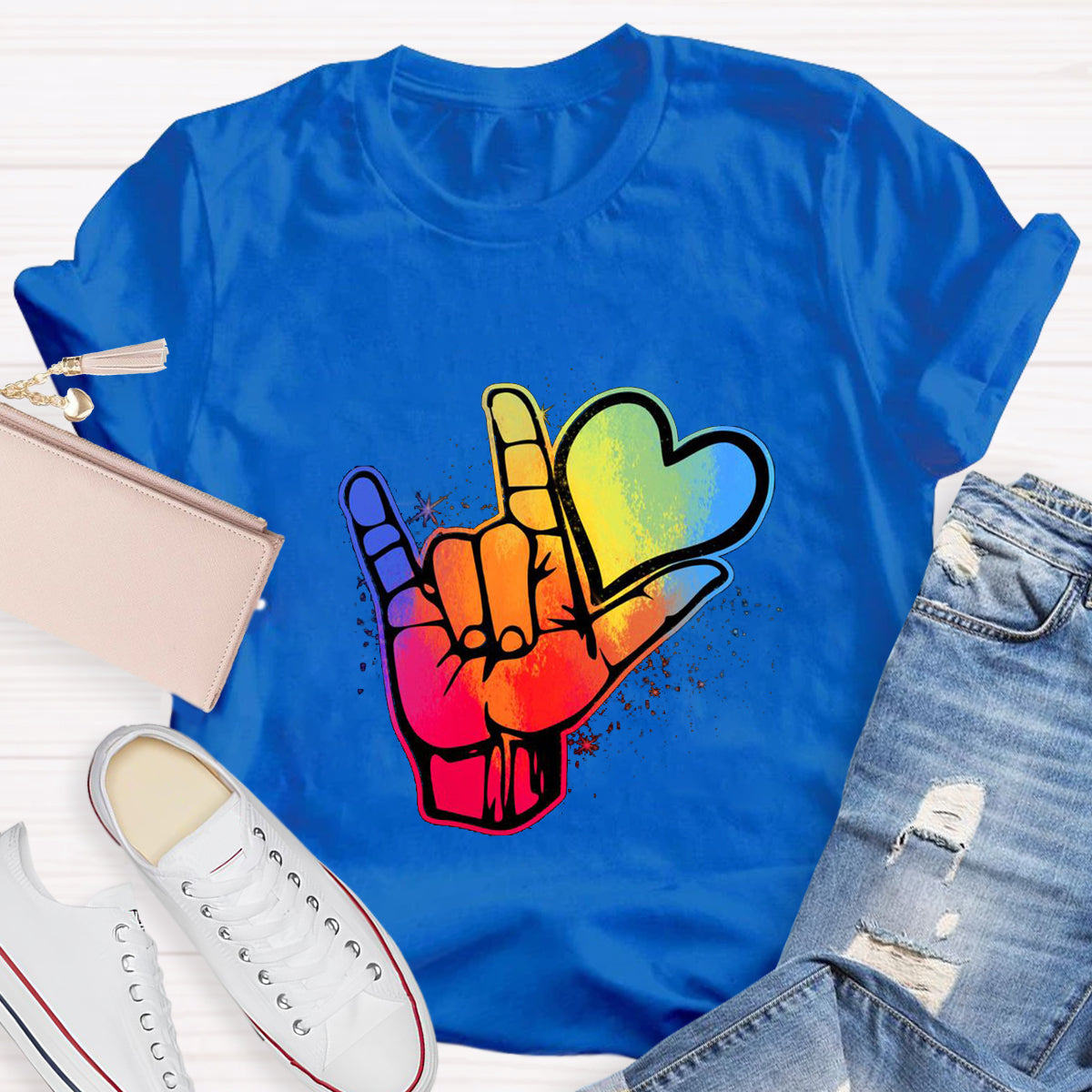 Love Sign Hand Teacher T-Shirt