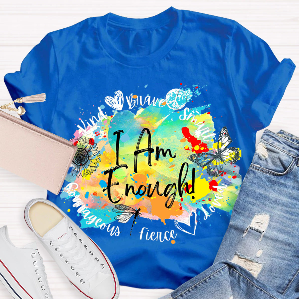 I Am Enough Mental Health Matters Teacher T-Shirt
