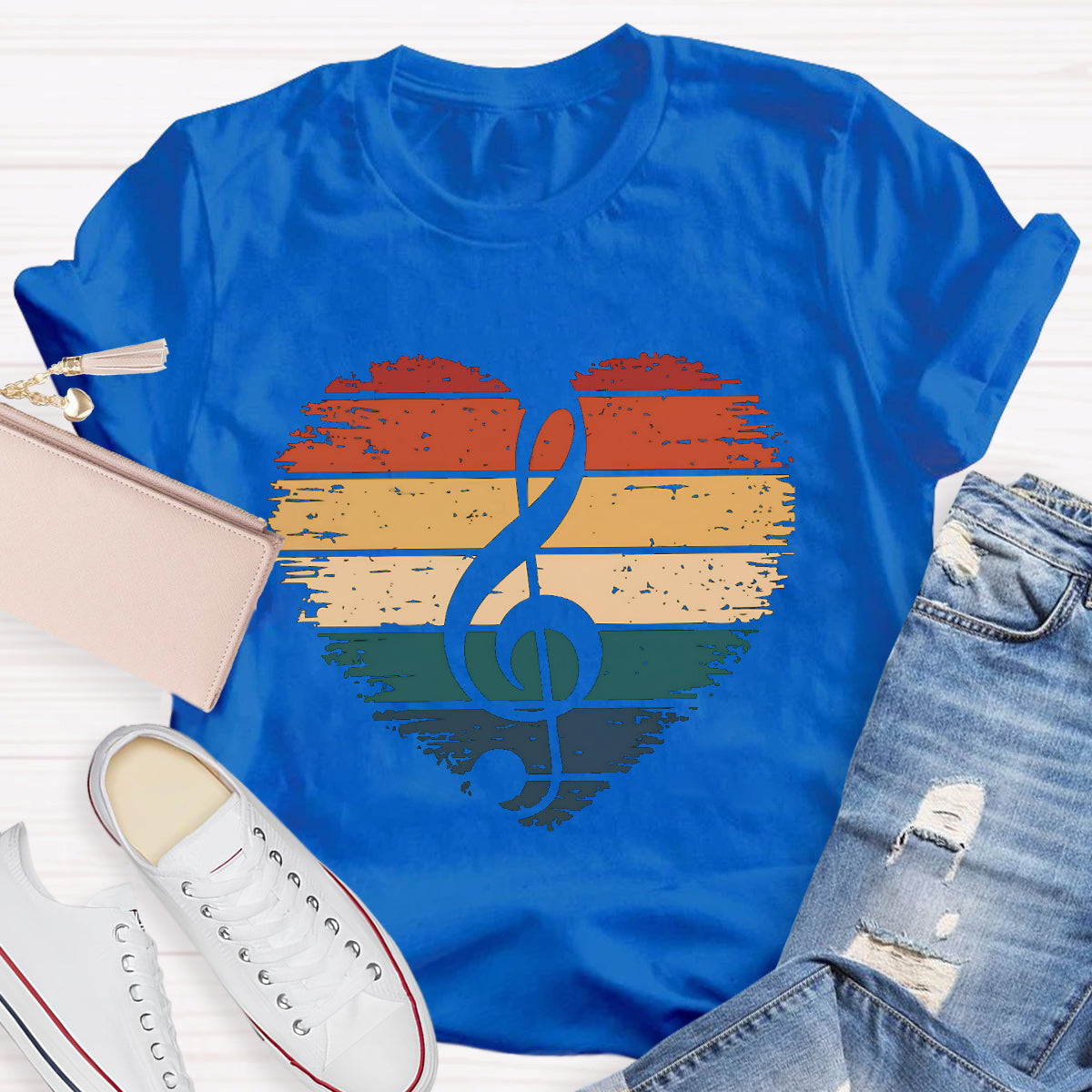 Rainbow Music Teacher T-Shirt