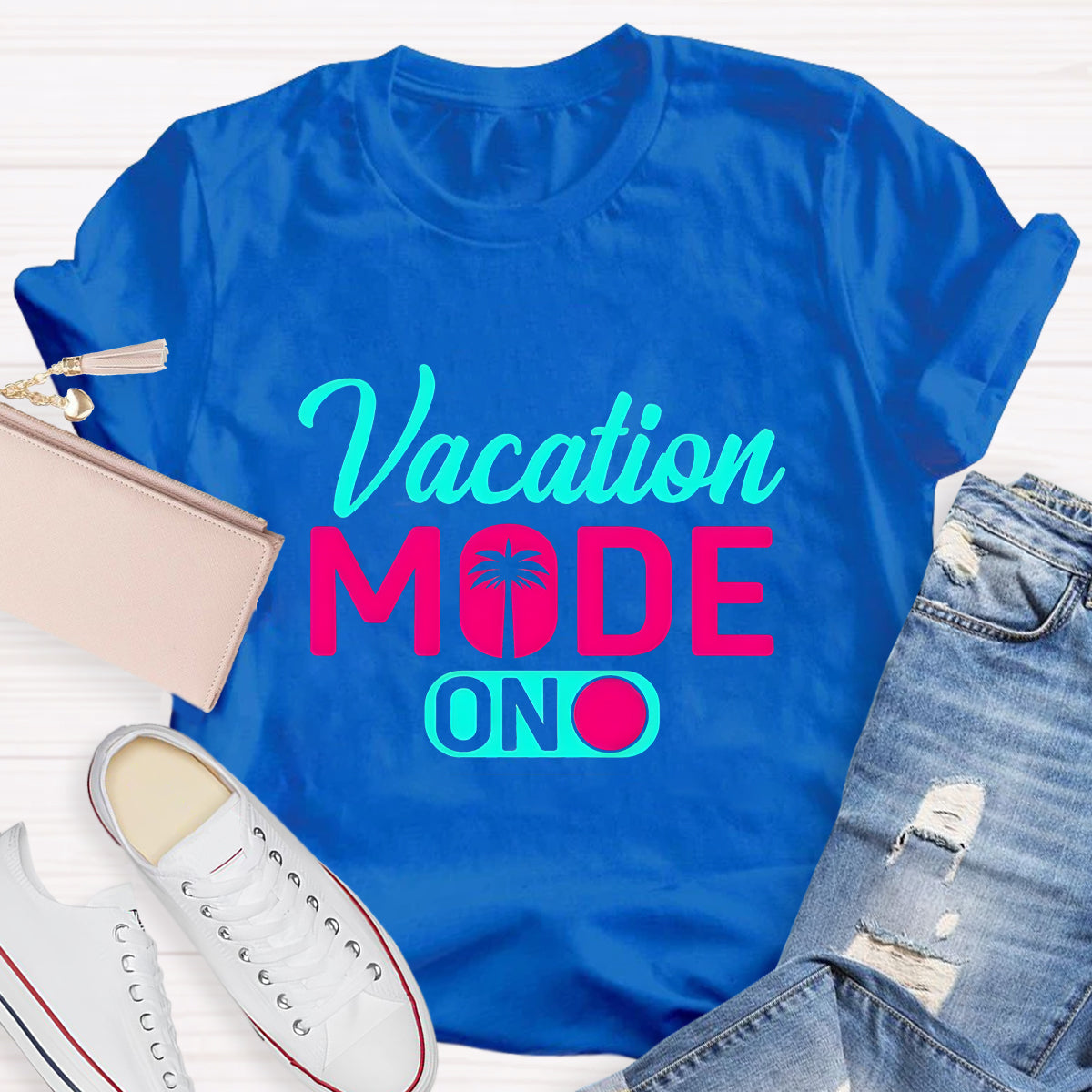 Vacation Mode On Teacher T-Shirt