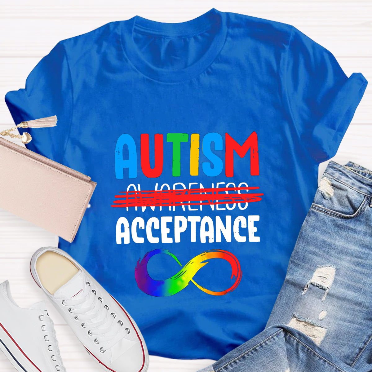 Autism Acceptance Infinity Symbol T-Shirt