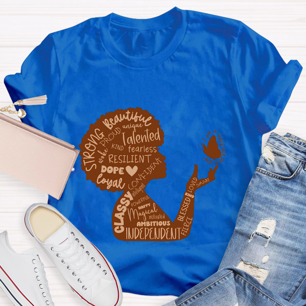 She is Beautiful Strong Independent Women T-Shirt