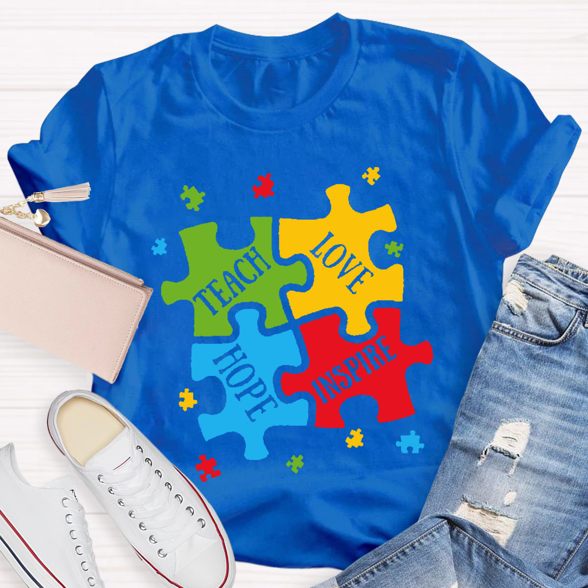 Teach Love Hope Inspire Teacher T-Shirt