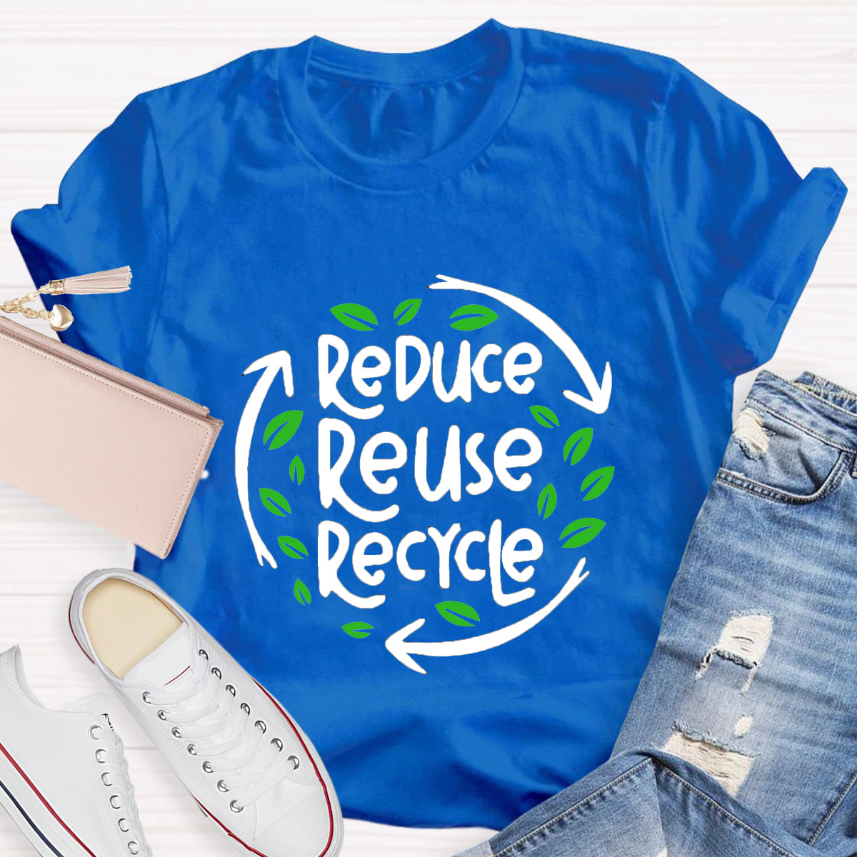 Reduce Reuse Recycle Earth Day T-Shirt