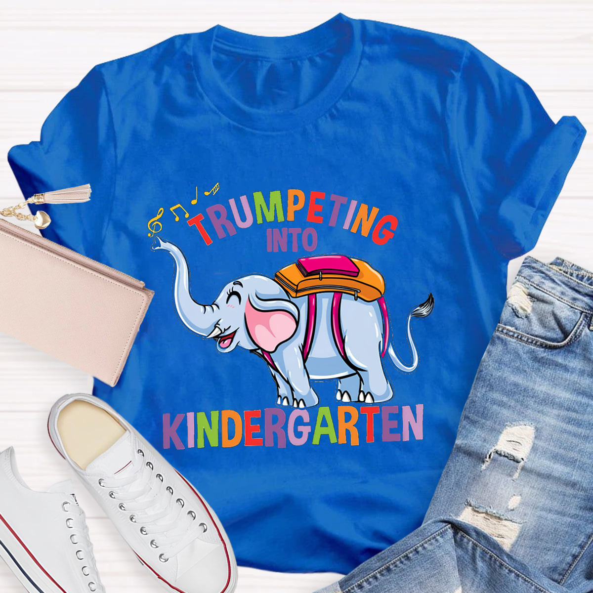 Trumpeting Into Kindergarten Teacher Shirt