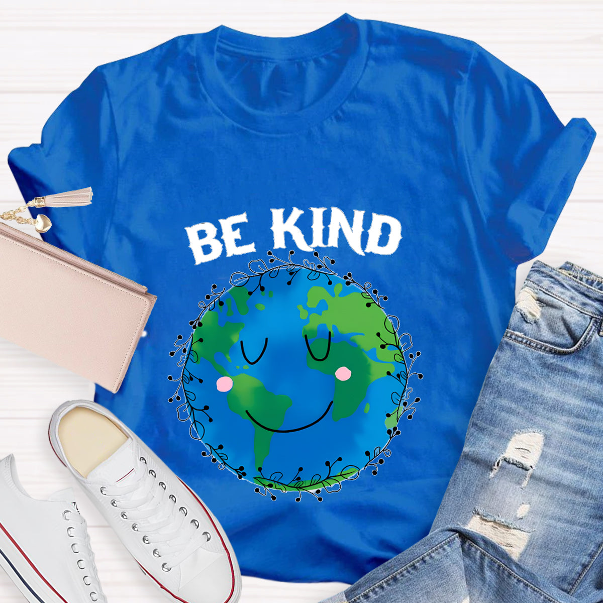 Be Kind For Earth Day Teacher T-Shirt