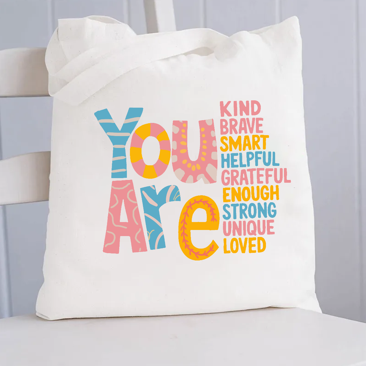 You Are loved Unique Canvas Tote Bag