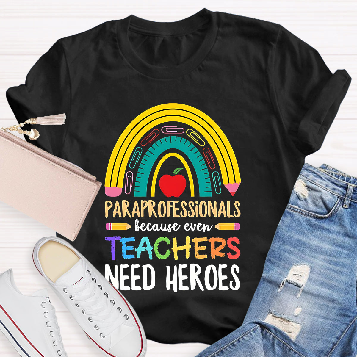 Teacher Needs Heroes Teacher T-Shirt