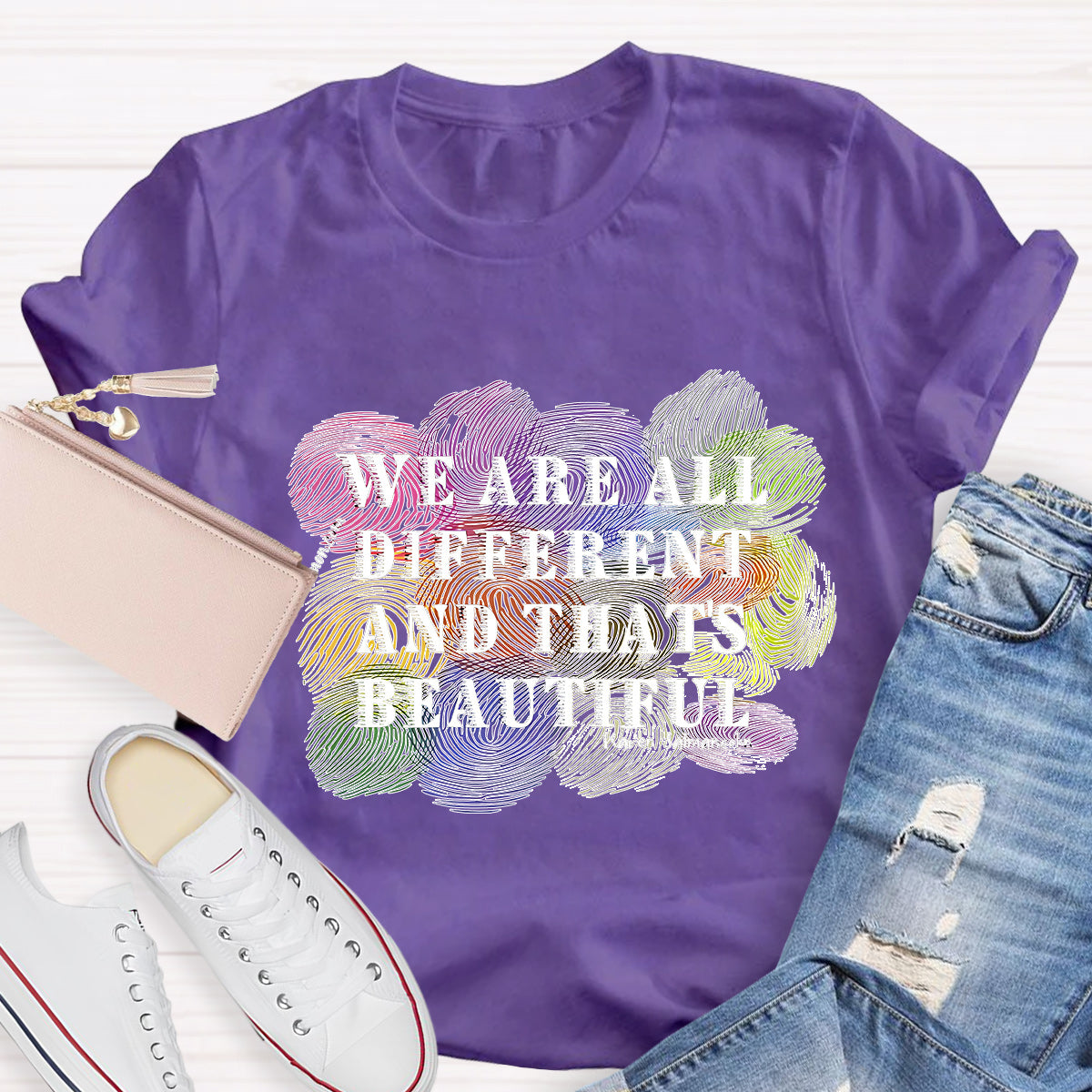 We Are All Different And That Beautiful Teacher T-Shirt