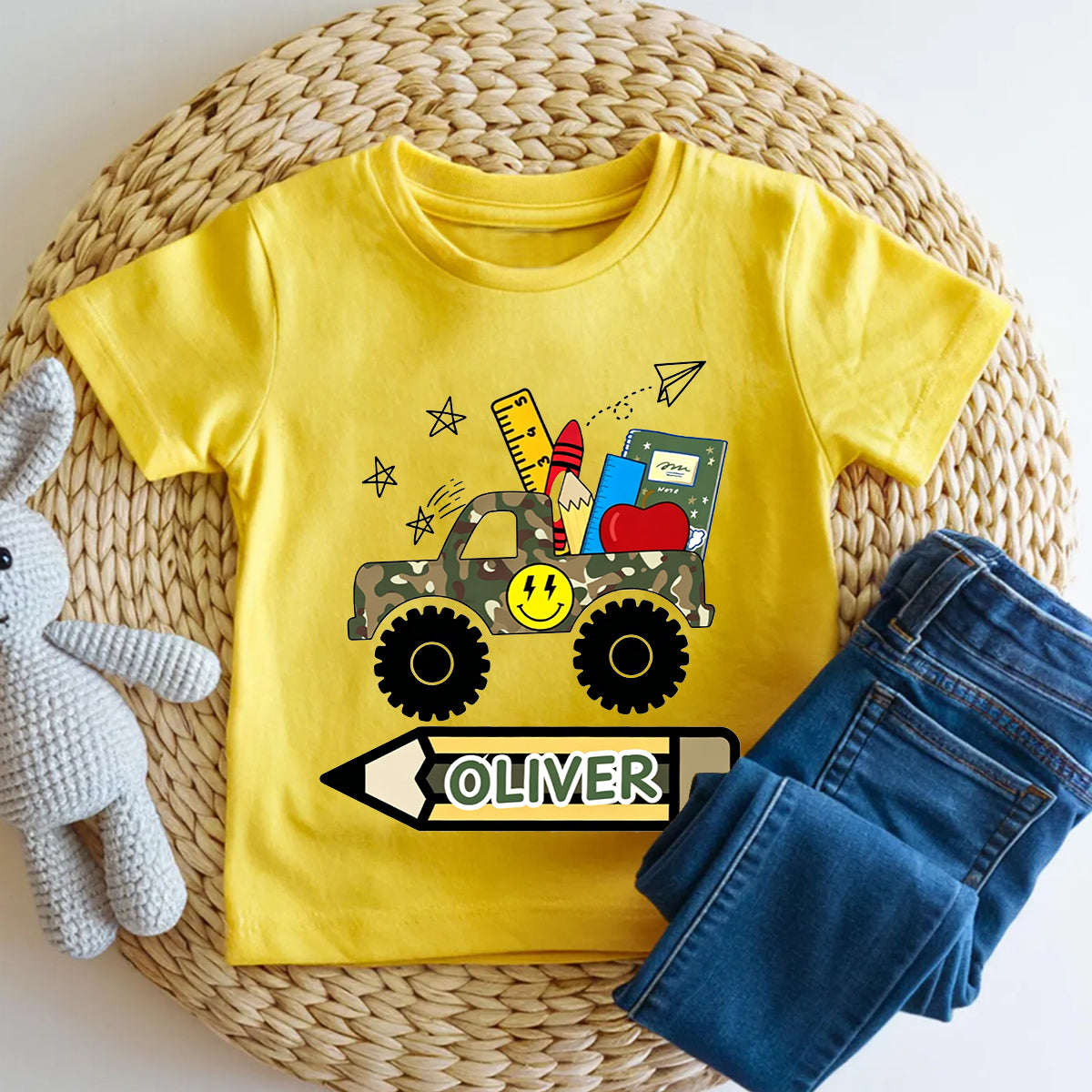 Personalized Name Kindergarten Ready For School Toddler T-shirts