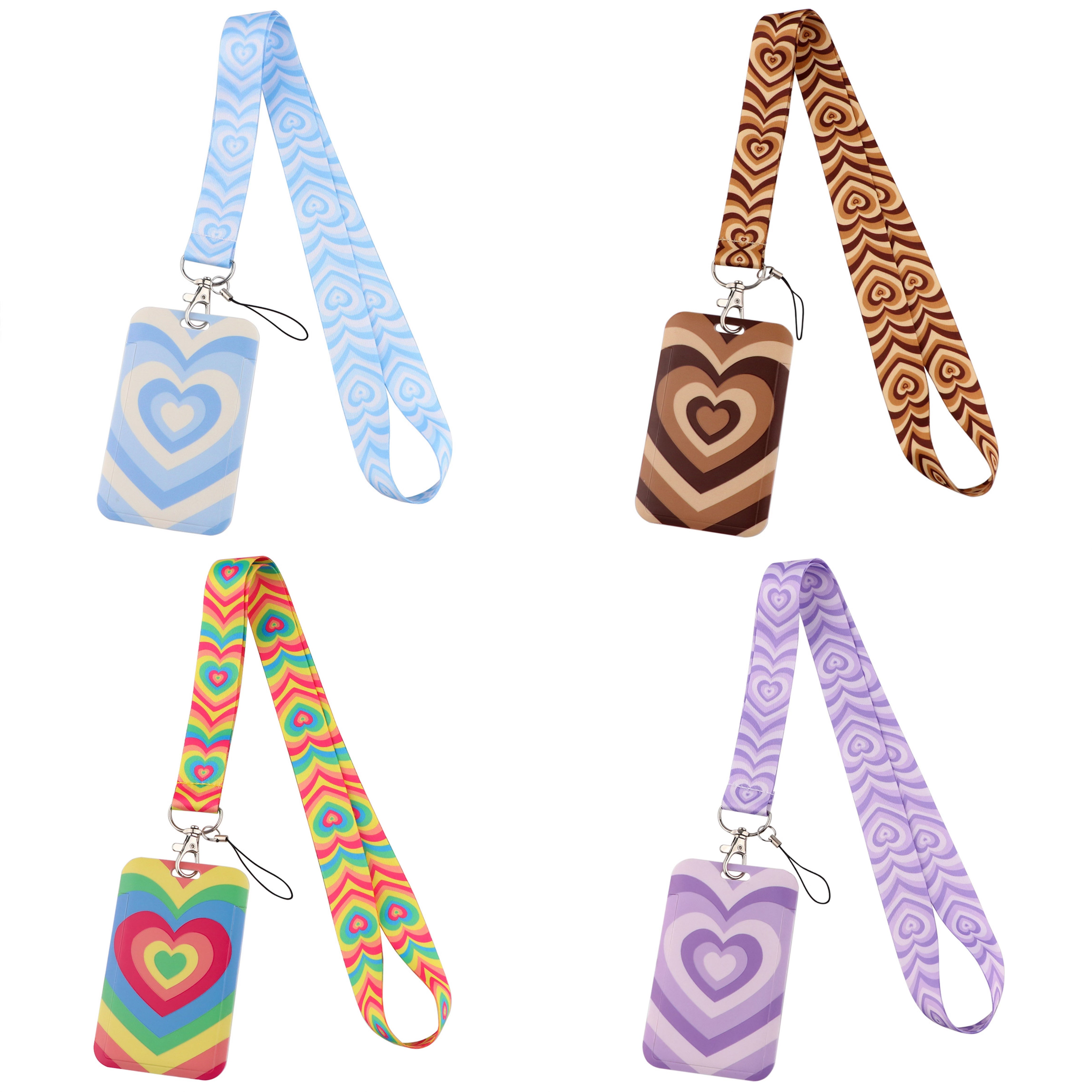 Heart-Shaped Phone Lanyard/Card Holder