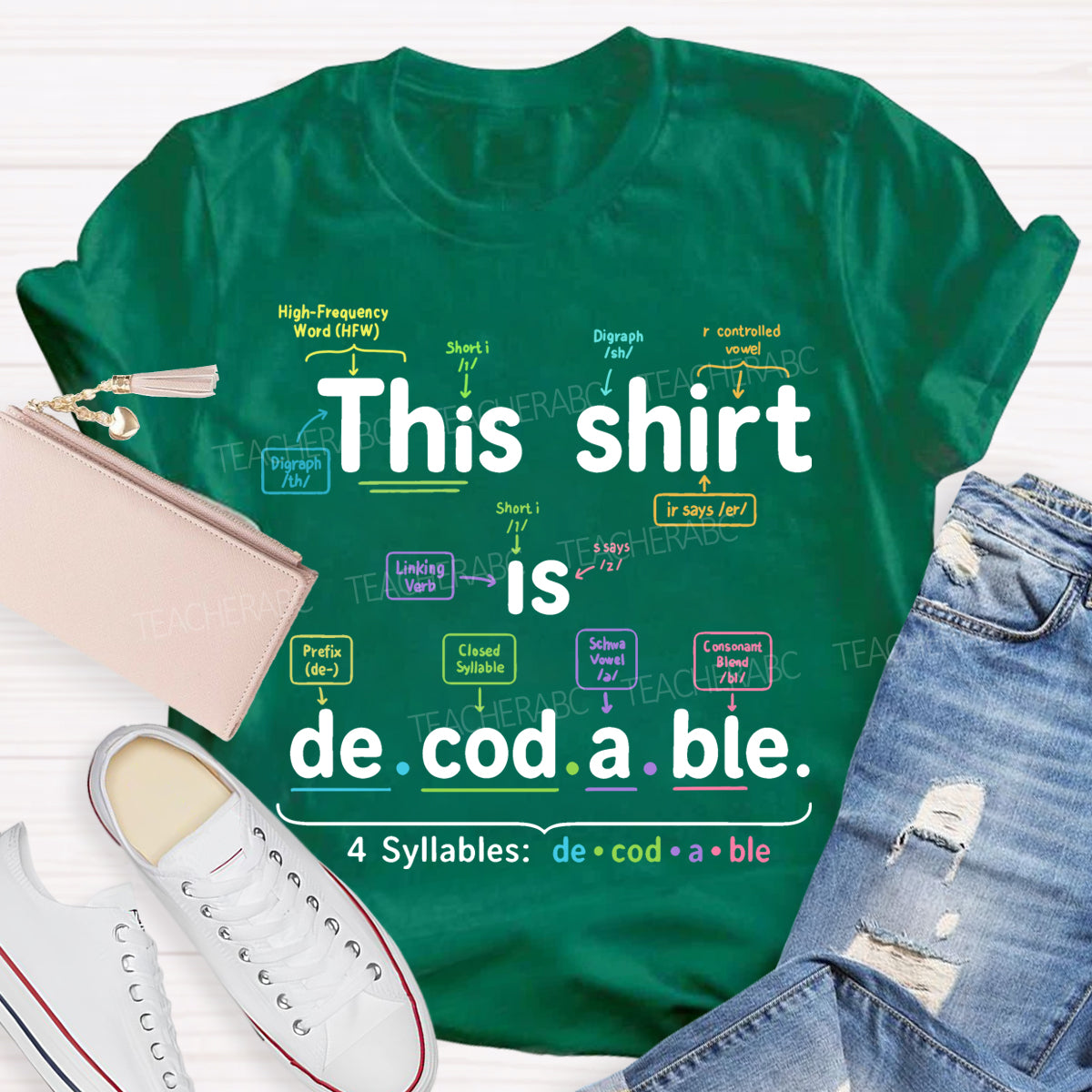 This Shirt Is Decodable Structured Literacy Phonics Teacher T-shirt