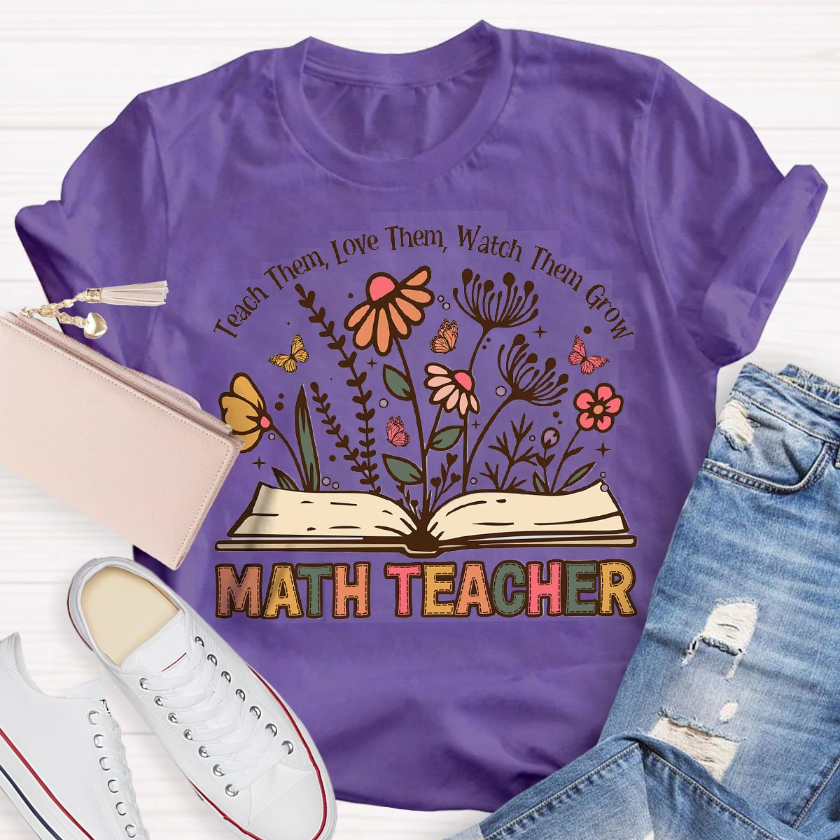 Teach Them Love Them Math Teacher T-Shirt