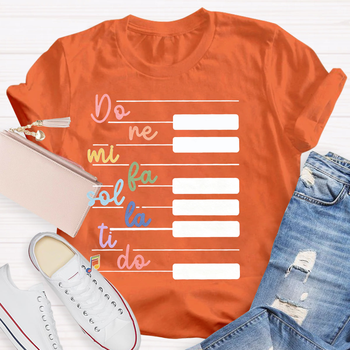 Do Re Mi Piano Keys Music Teacher T-Shirt