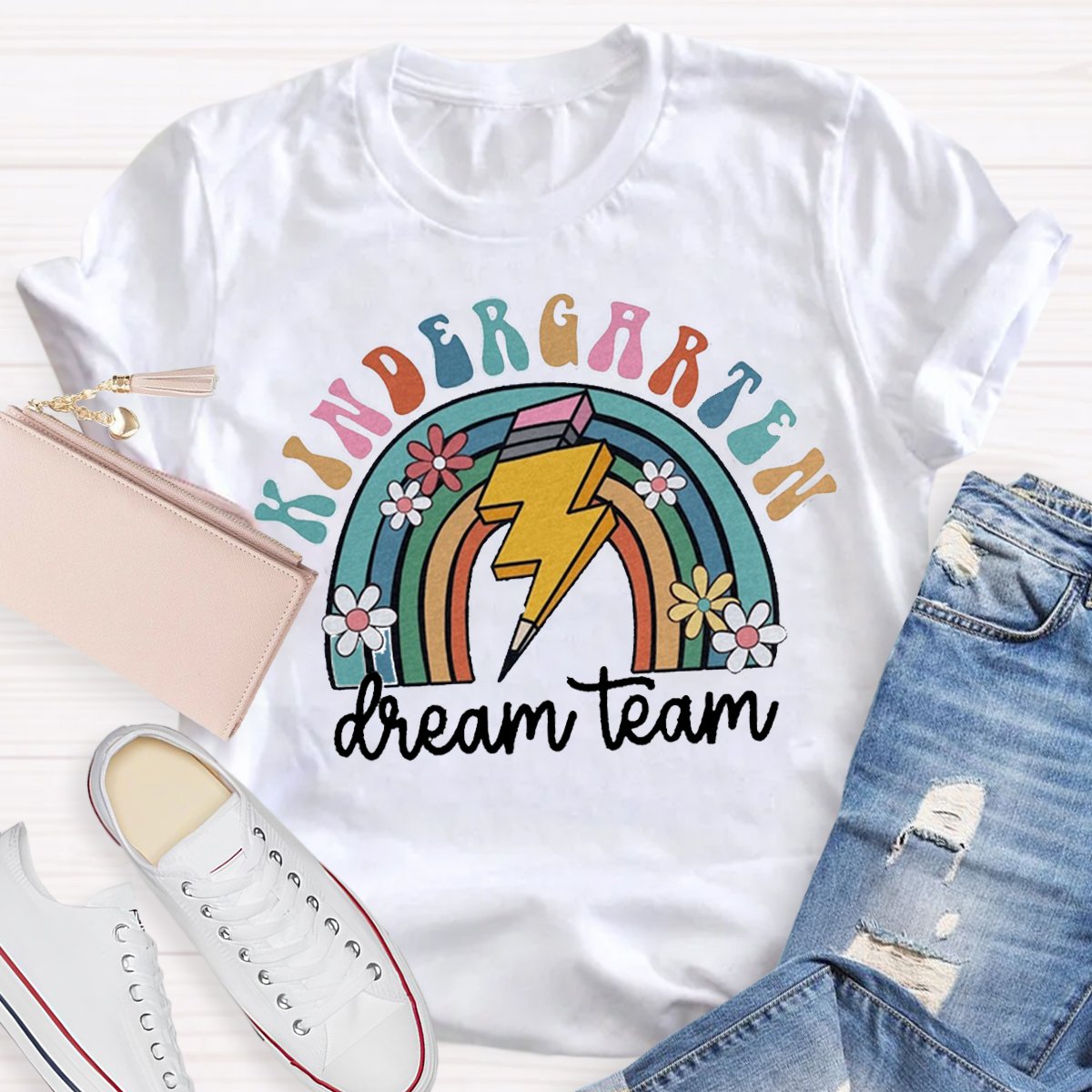 Personalized Kindergarten Dream TeamTeacher Shirt