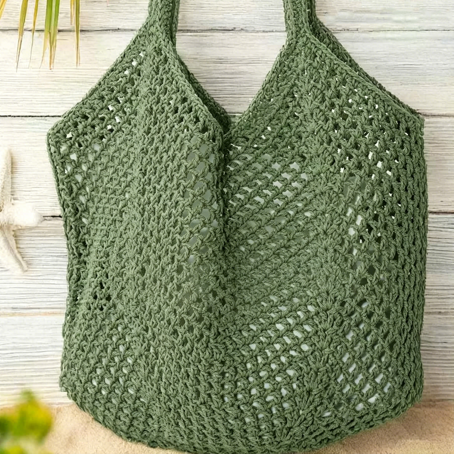 Women's Open-Weave Tote Bag — Summer Beach & Vacation Bag