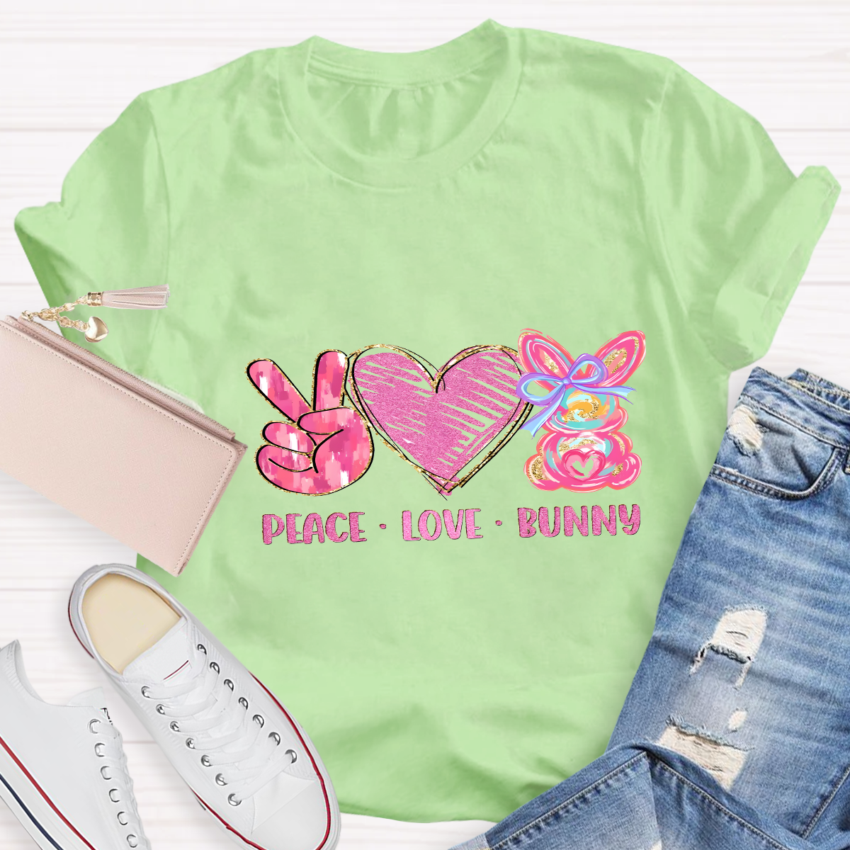 Peace And Love Teacher T-Shirt