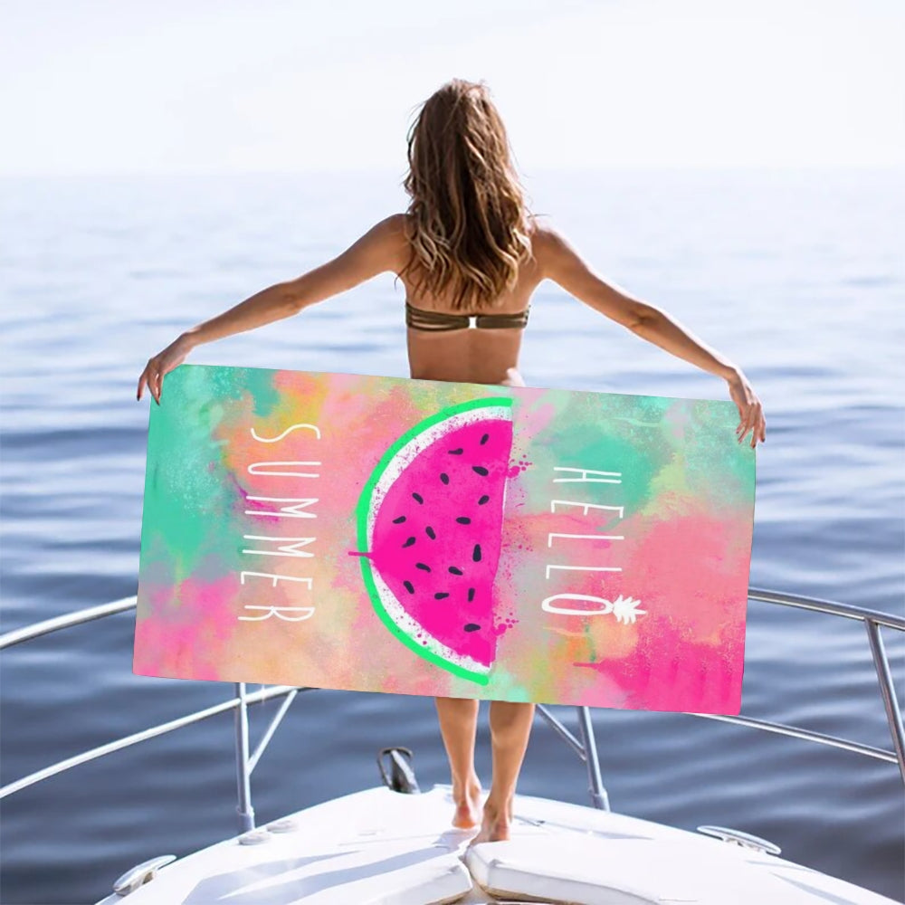 Hello Summer Beach Towel