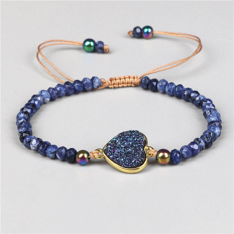 Adjustable Braided Crystal Bracelet