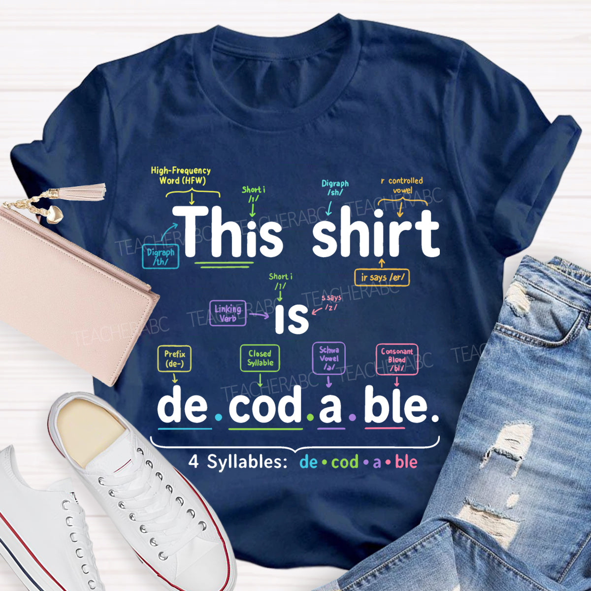 This Shirt Is Decodable Structured Literacy Phonics Teacher T-shirt