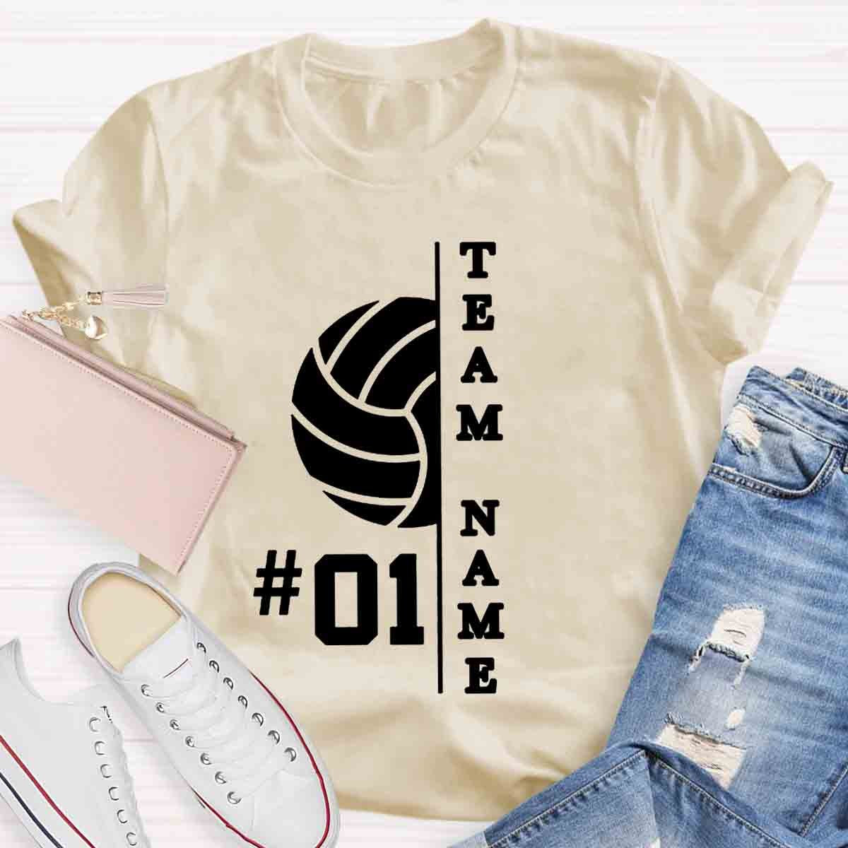 Personalized Team Name And Number T-Shirt