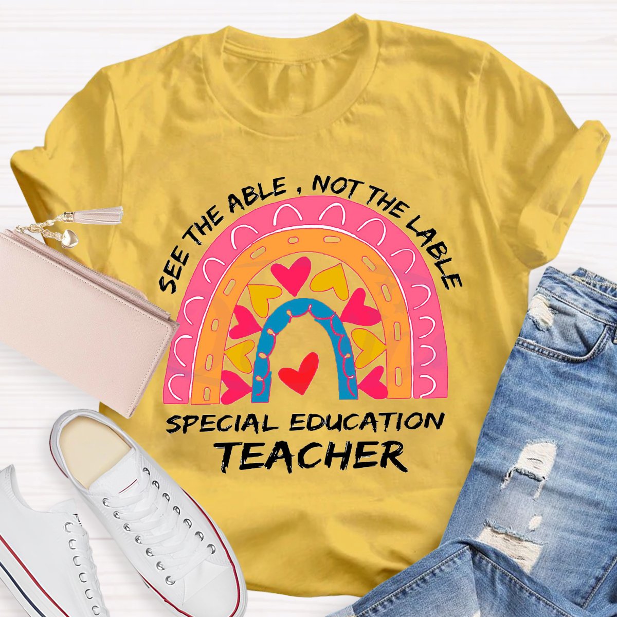 See The Able Not the Lable Special Education Teacher T-Shirt