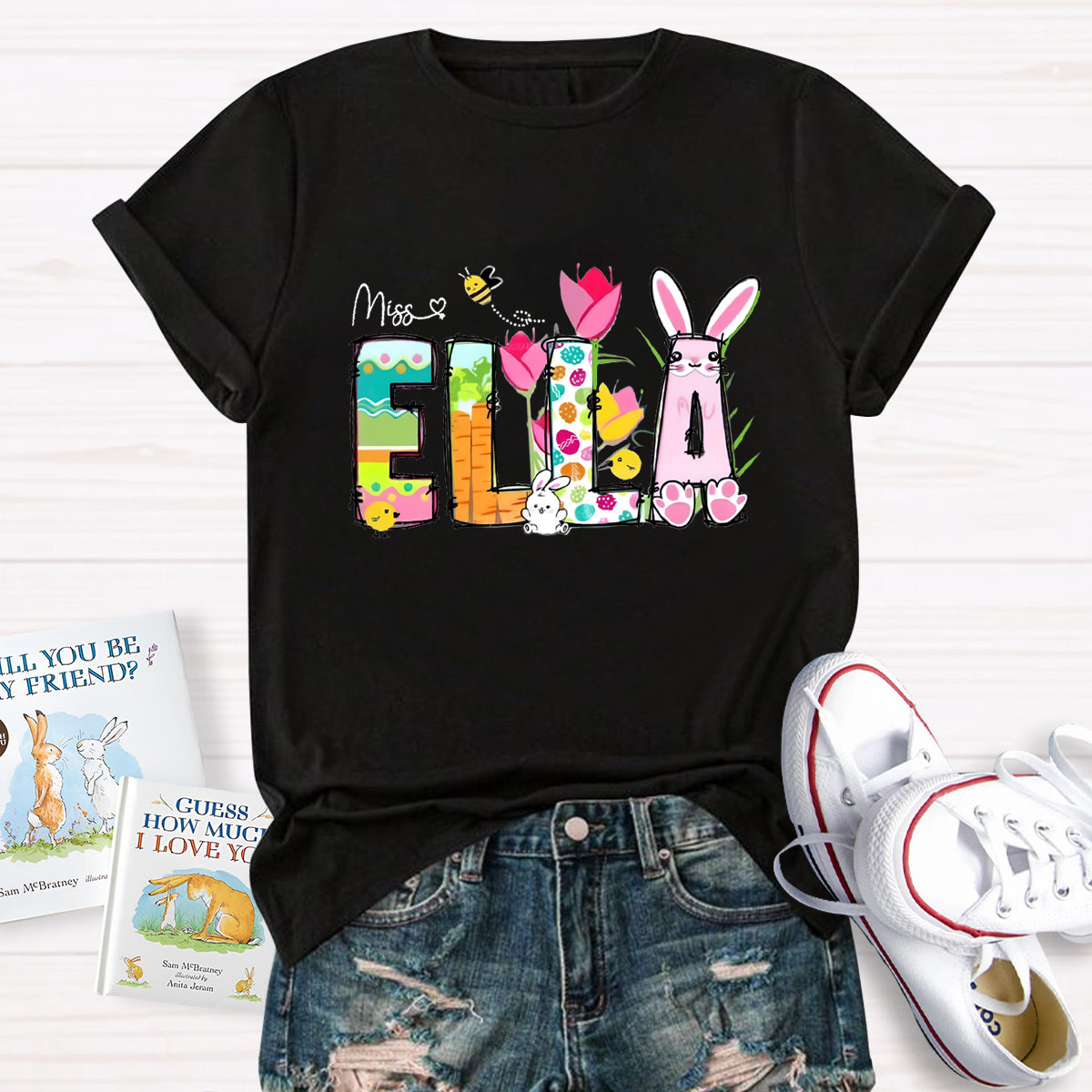 Personalized Easter Name Funny Bee T-Shirt