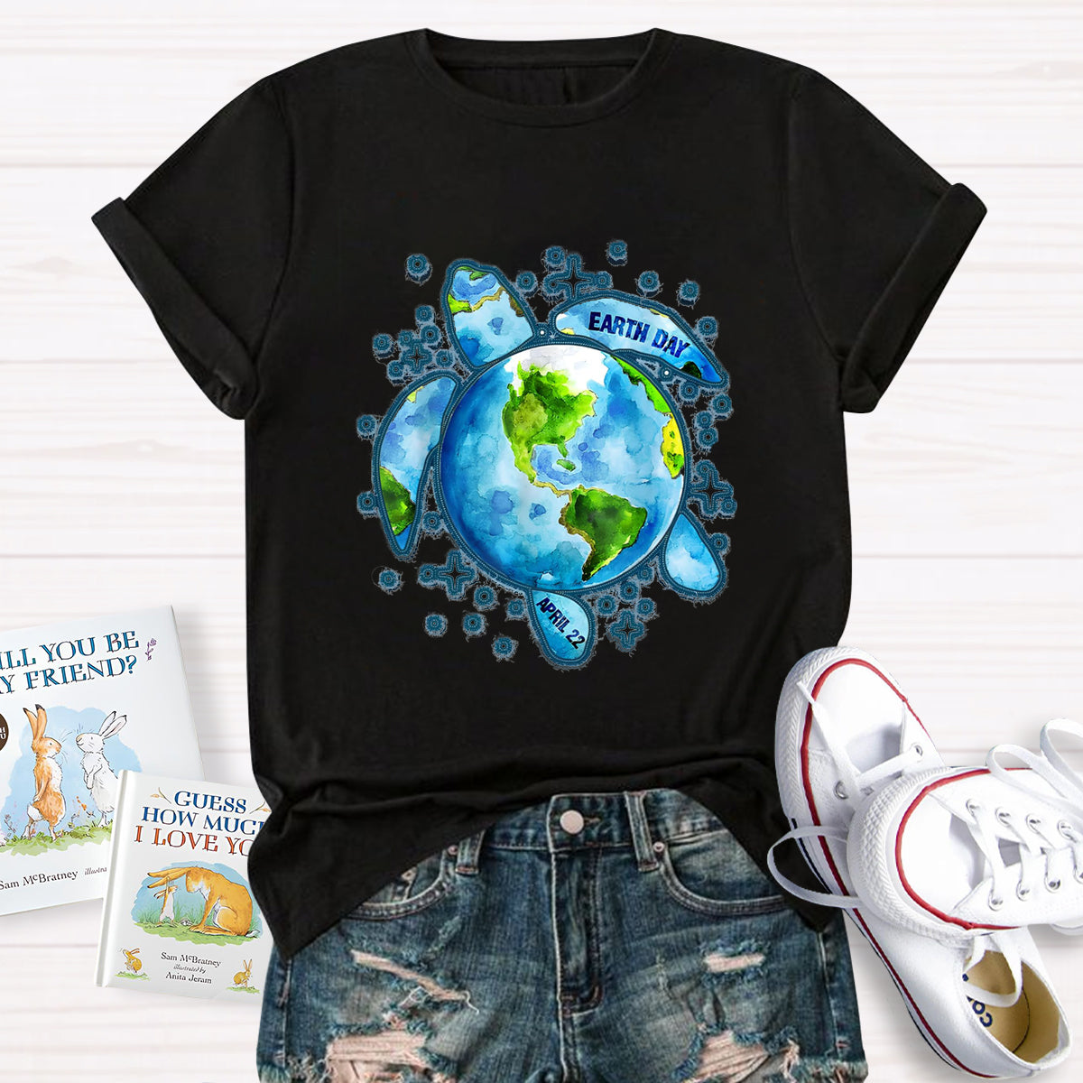 Earth Day Save The Turtles Teacher T-Shirt
