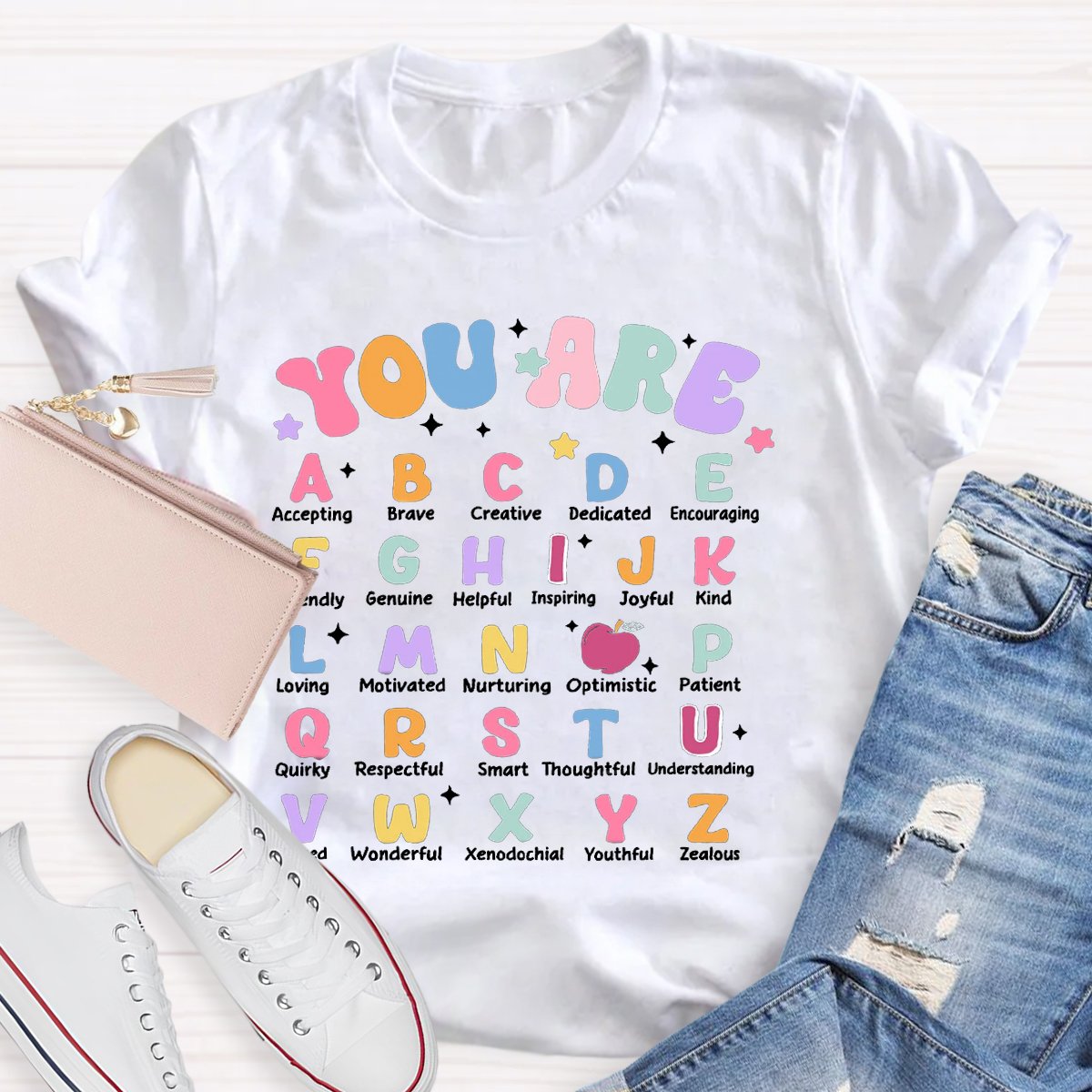 You Are Alphabet Teacher School Shirt