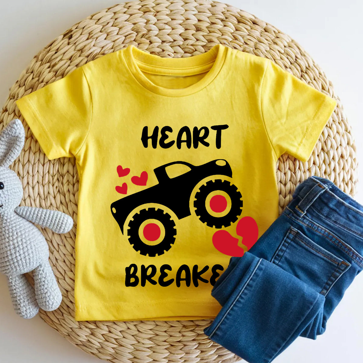 Heart Breaker Retro Valentine'S Day Design Toddler T-shirts